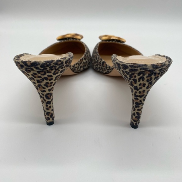 Chloe Gosselin Kasia 70mm Mules in Cheetah Suede EU38.5 - Picture 5 of 8
